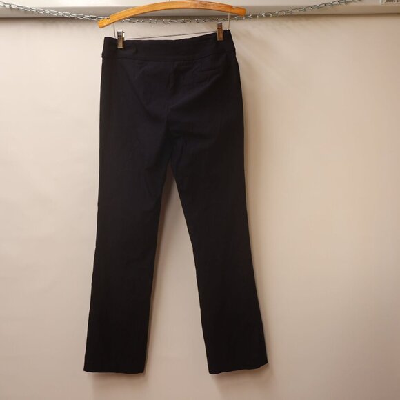 Tribal Office Pants Full length Stretchy Elastic Waist Navy Blue women Size 8. F - Picture 3 of 11